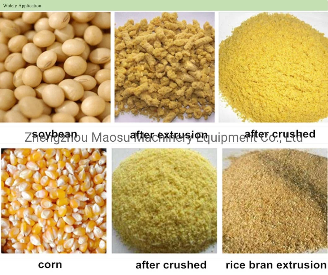 Heavy Duty Full Fat Soya Bean Soybean Chunks Corn Rice Bran Cotton Seed Oil Extruder Machine Feed Processing Machine for Sale