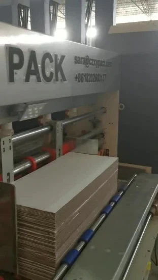 Auto Flexo Printer Printing Cutting Packing Packaging Corrugated Carton Box Making Machine